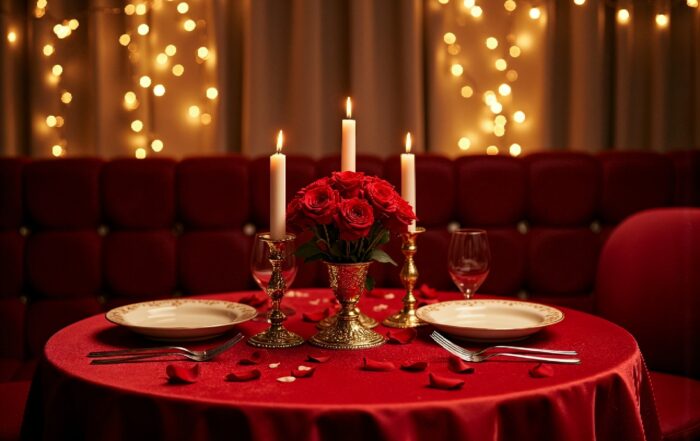 Dinner with Flowers