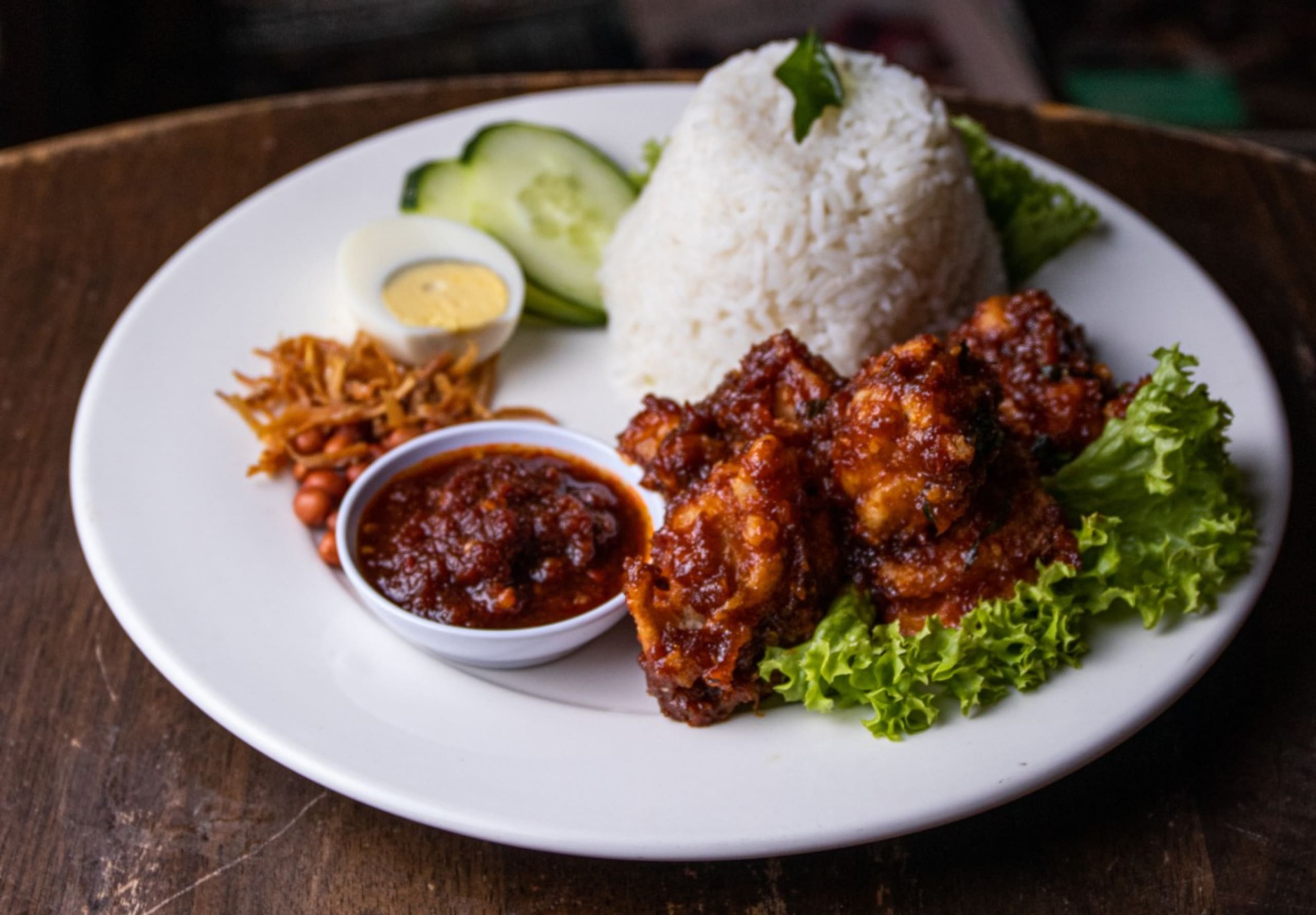Nasi Lemak Butter Chicken